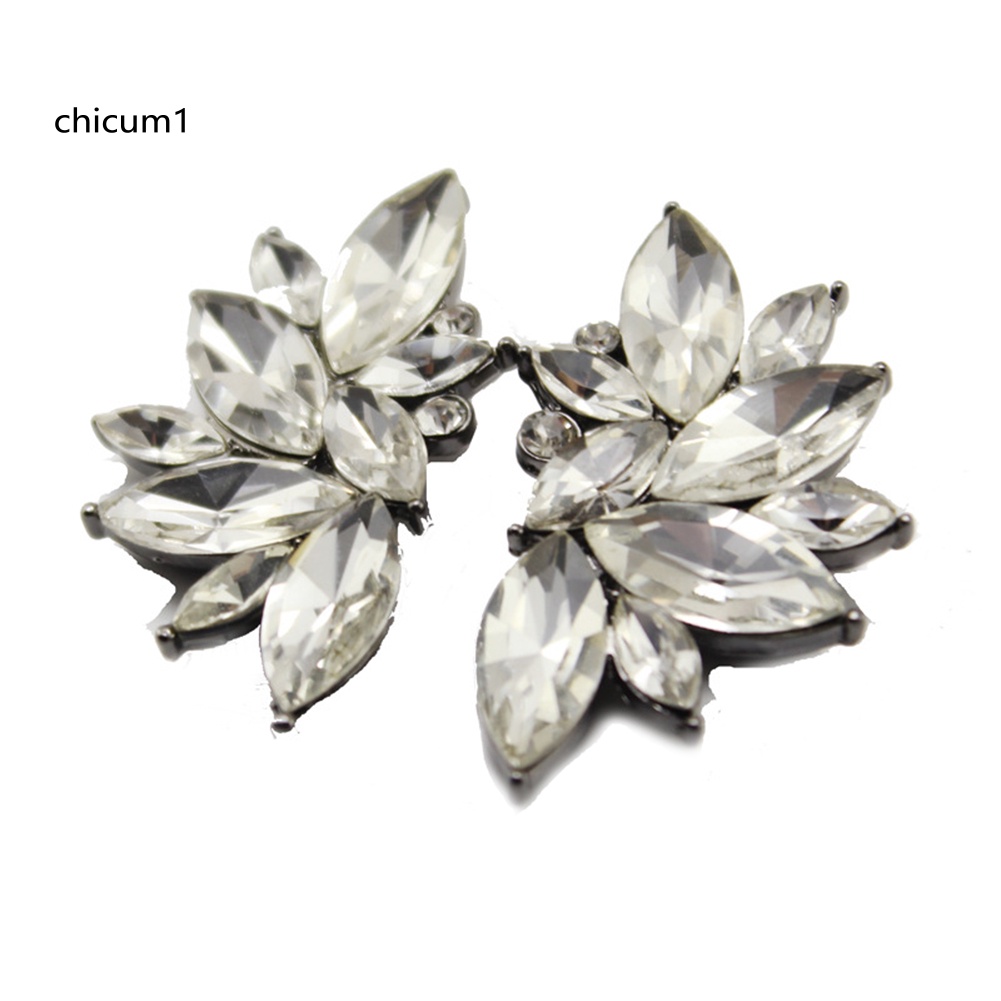 1 Cặp Bông Tai Đính Đá Thời Trang Dành Cho Nữ