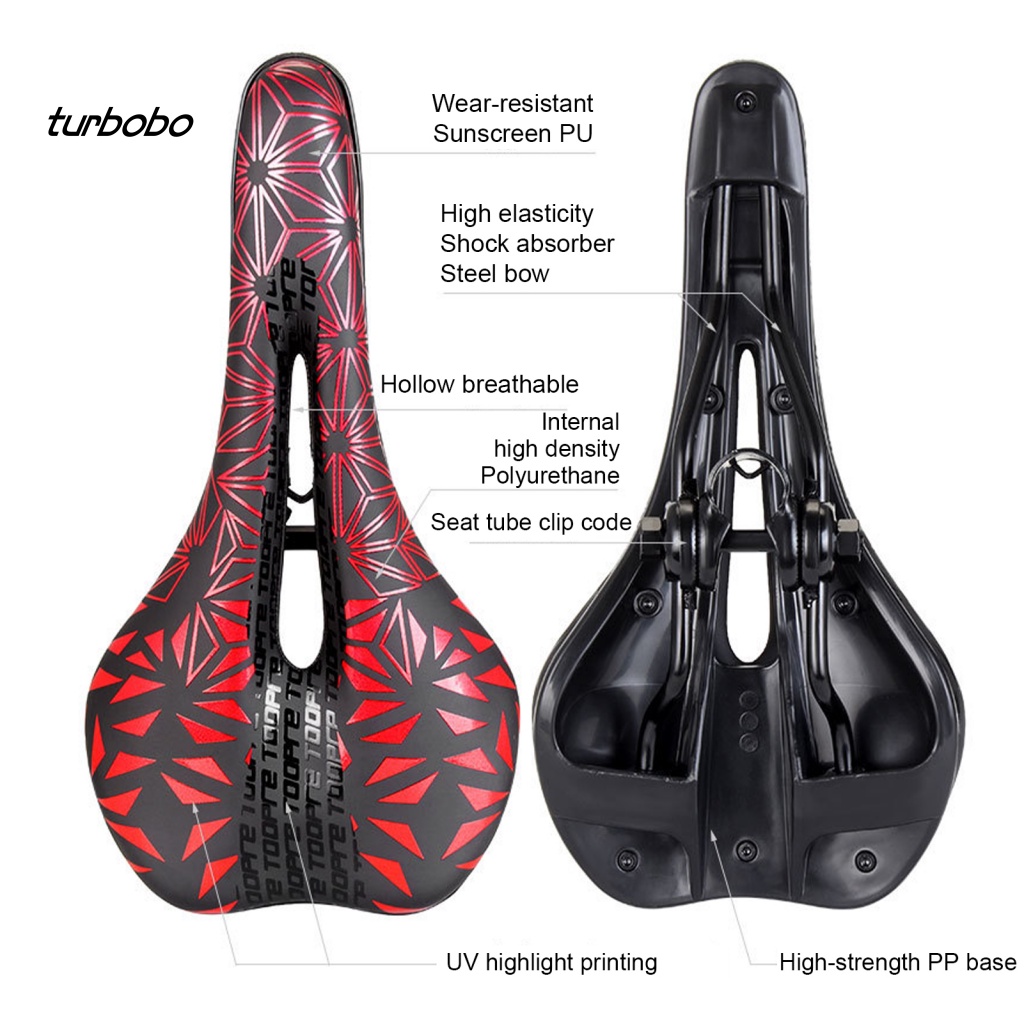 Yên Xe Đạp Chống Sốc Họa Tiết Hình Học Rỗng Chất Lượng Cao