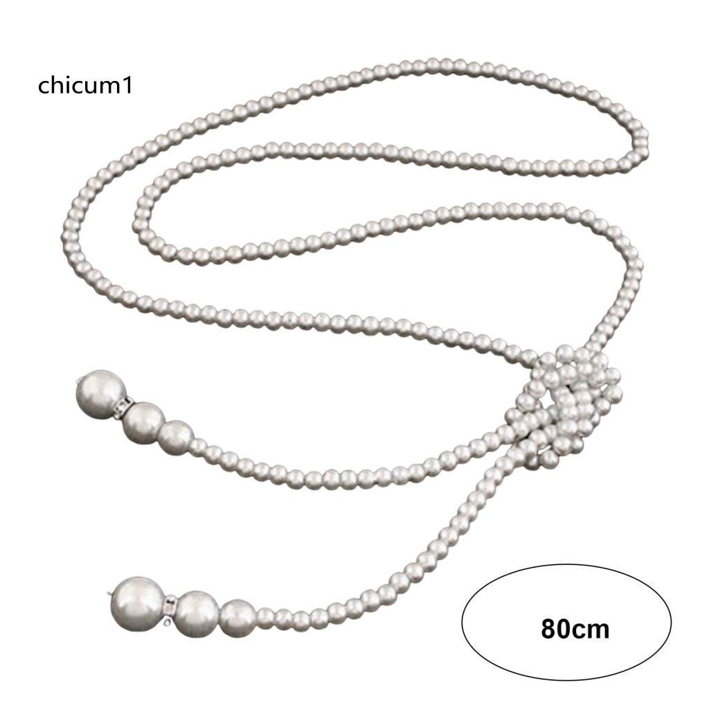 Vòng cổ Hợp Kim Dáng Dài Đính Ngọc Trai Nhân Tạo Màu Sắc Thanh Lịch