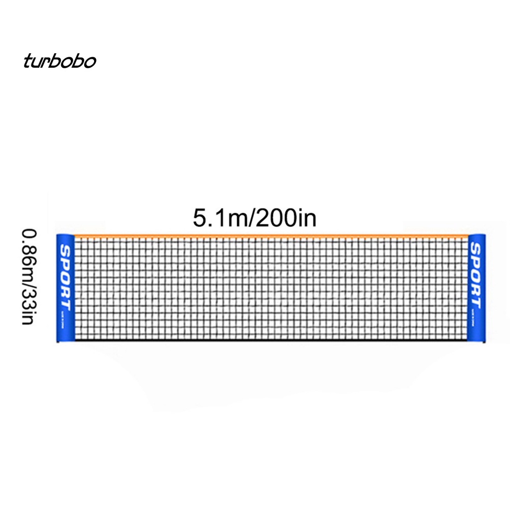 Lưới Chơi Tennis / Cầu Lông Bằng Nylon Dày Dặn Có Thể Gấp Gọn Tiện Dụng