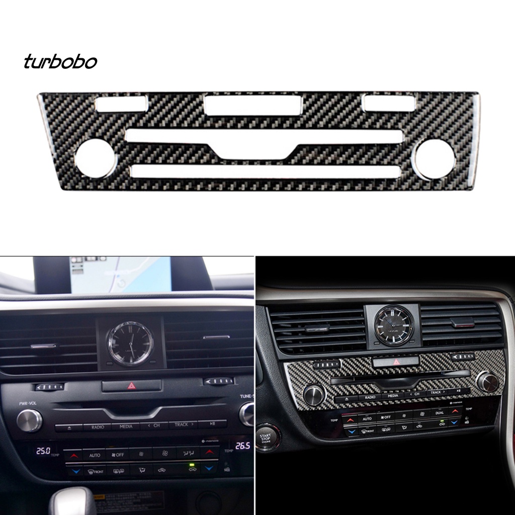 Miếng Dán Sợi Carbon Chống Trầy Xước Bảo Vệ Bảng Điều Khiển CD Trái Cho Lexus RX300 270 200T 450H 2016-2019