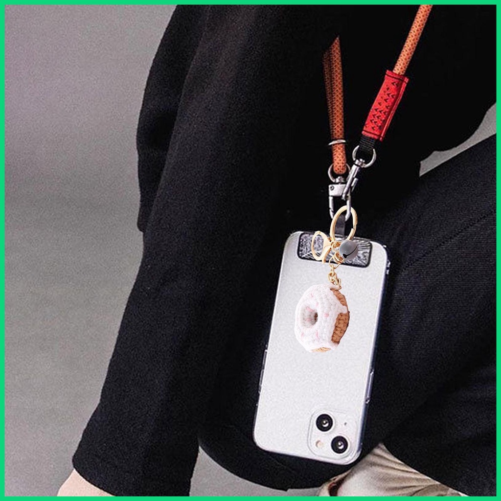 Móc Khóa Hình Bánh Donut Bằng Len Dễ Thương Cho Bé