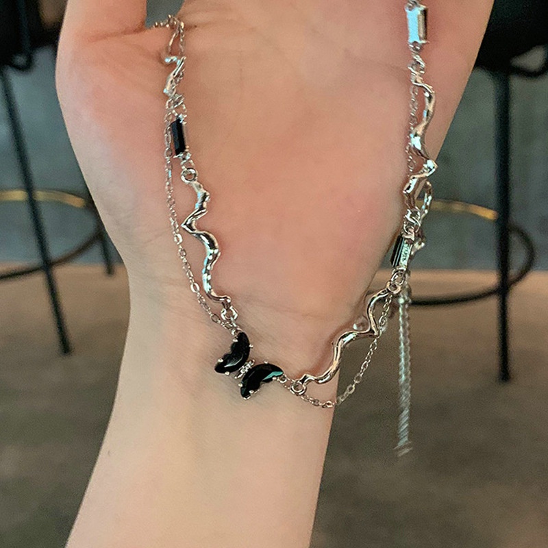 Vòng cổ Mạ Vàng 2K Mặt Hình Bướm Dễ Thương