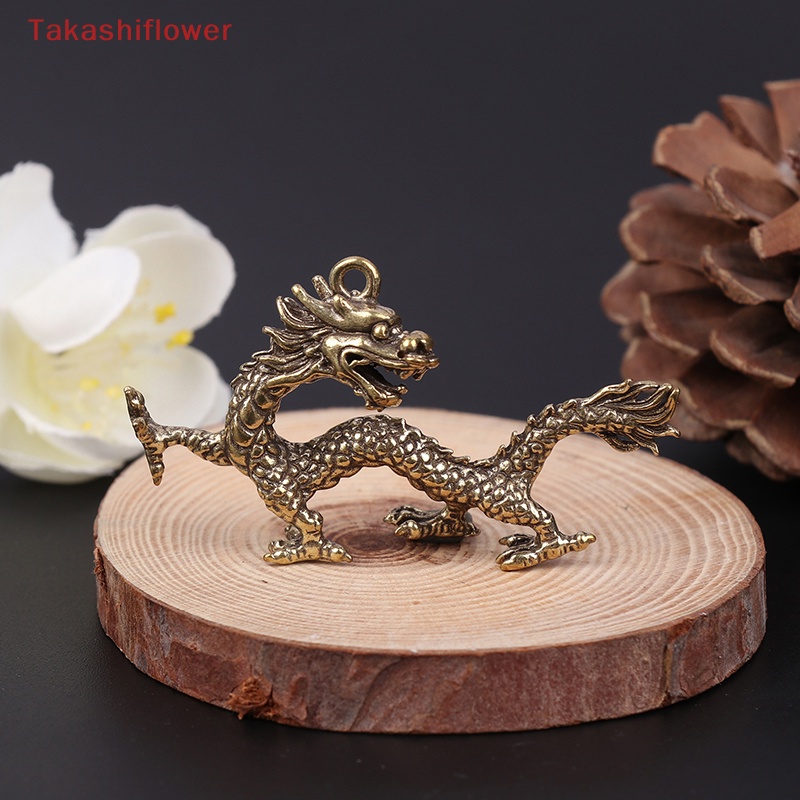 1 Tượng Rồng Mini Bằng Đồng Thau Nguyên Chất Phong Cách Trung Hoa Cổ Điển
