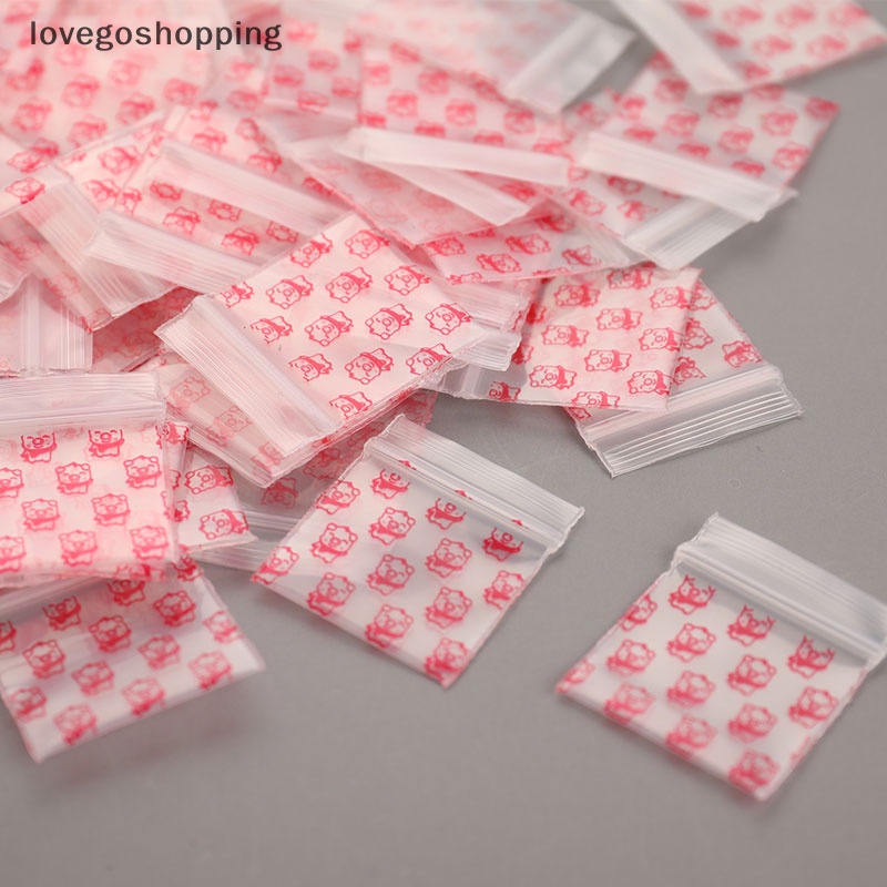 Set 100 Túi Zip Nhựa Mini Đựng Thuốc Tiện Dụng