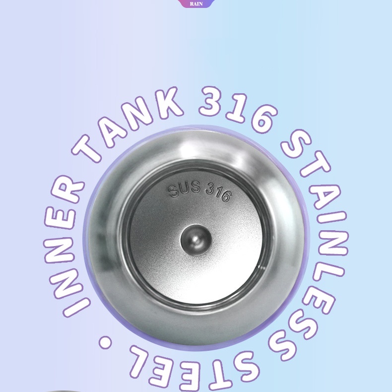 Bình Nước Giữ Nhiệt 430ML Bằng Inox 316 Họa Tiết Hoạt Hình Kuromi My Melody Pom Purin