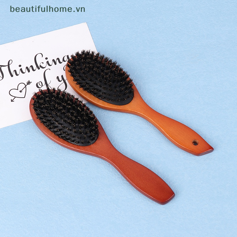 Lược Chải Tóc Thẳng Hình Chữ Nhật Bằng Gỗ Cho Nữ