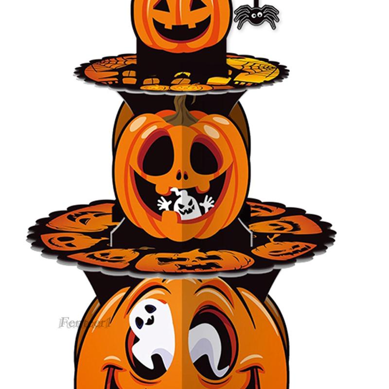 Khay Đựng Bánh Cupcake 3 Tầng Cho Tiệc Tùng / Halloween