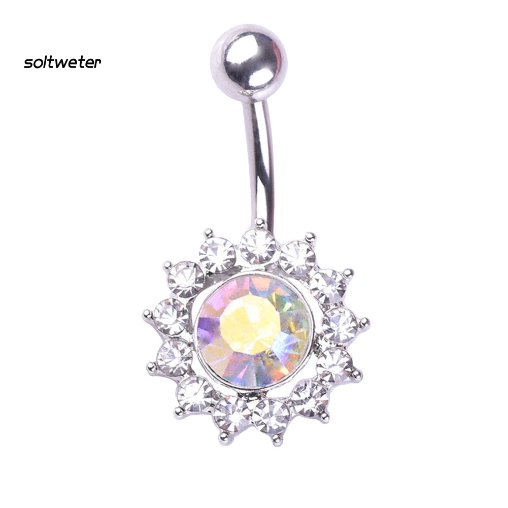 Khuyên RốN HìNh Hoa ĐíNh Đá Xinh XắN