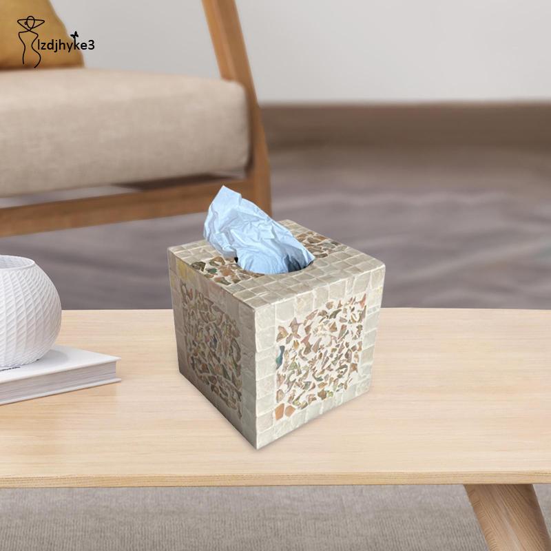 Hộp Đựng Khăn Giấy Vỏ Sò Siêu Bền Tiện Dụng Cho Phòng Tắm / Nhà Hàng / Bàn Ăn
