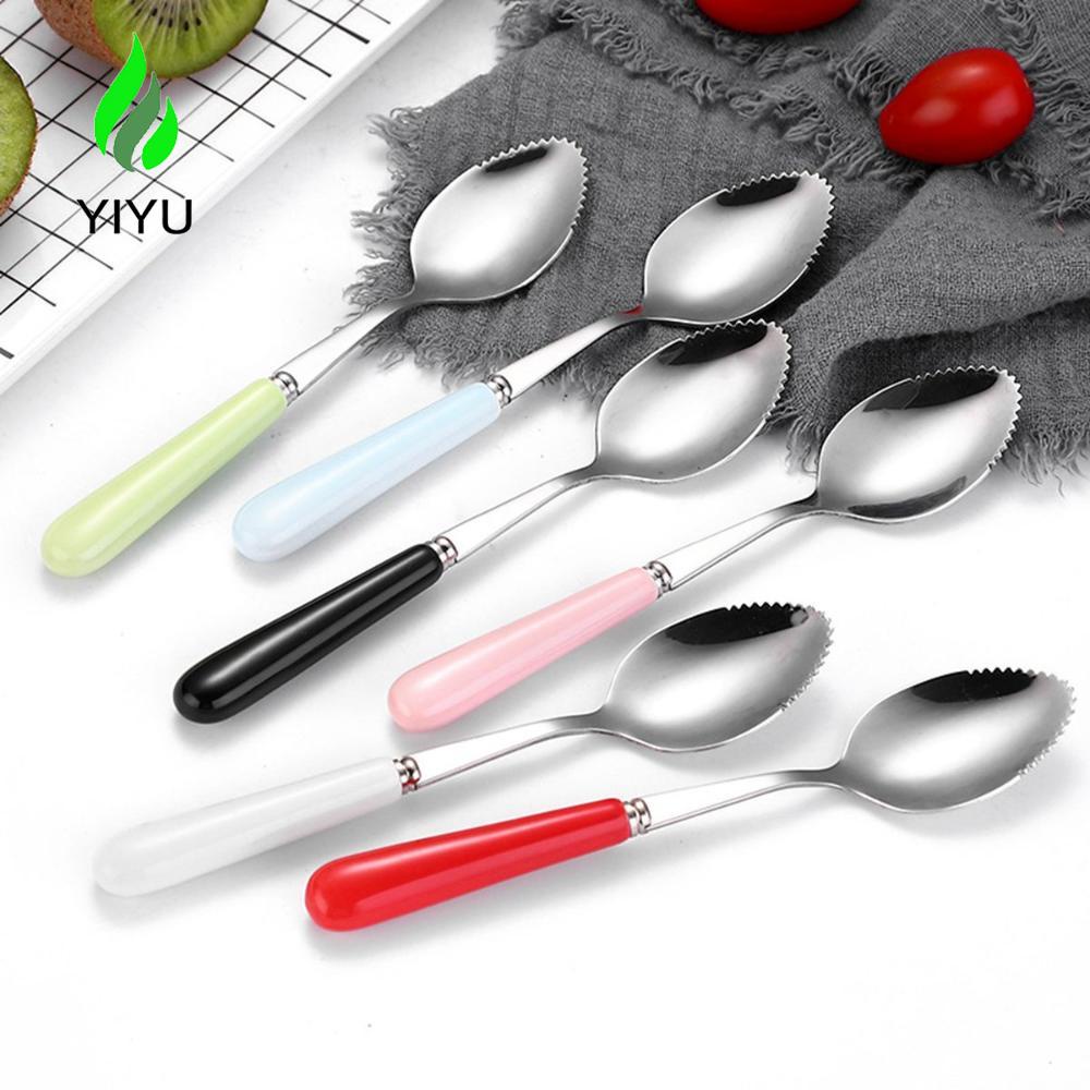 YIYU Muỗng Múc Trái Cây Đa Năng Với Tay Cầm Bằng Gốm Nhiều Màu Sắc