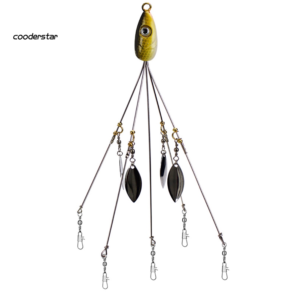 Mồi Giả Nhử Cá 5 Khúc 18g Gắn Kèm Dù Gắn Kèm Móc Câu Tiện Dụng