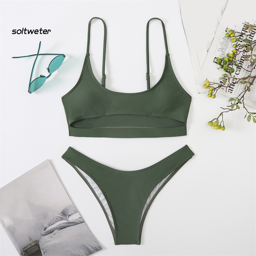 Bộ Đồ Bơi Bikini 2 Mảnh Thời Trang Gợi Cảm Cho Nữ