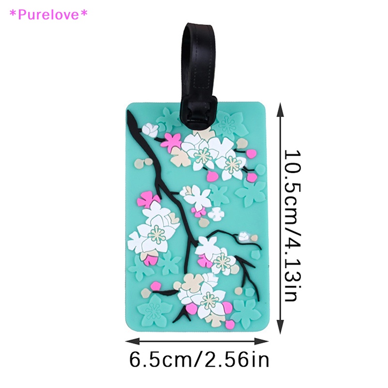 Thẻ Treo Hành Lý In Hoa Chống Thất Lạc Tiện Dụng Mới