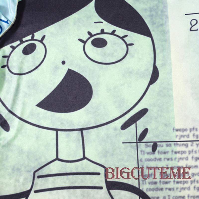 Áo Thun Tay Ngắn Cổ Tròn In Họa Tiết Nhân Vật Anime Thời Trang Mùa Hè Dành Cho Nữ