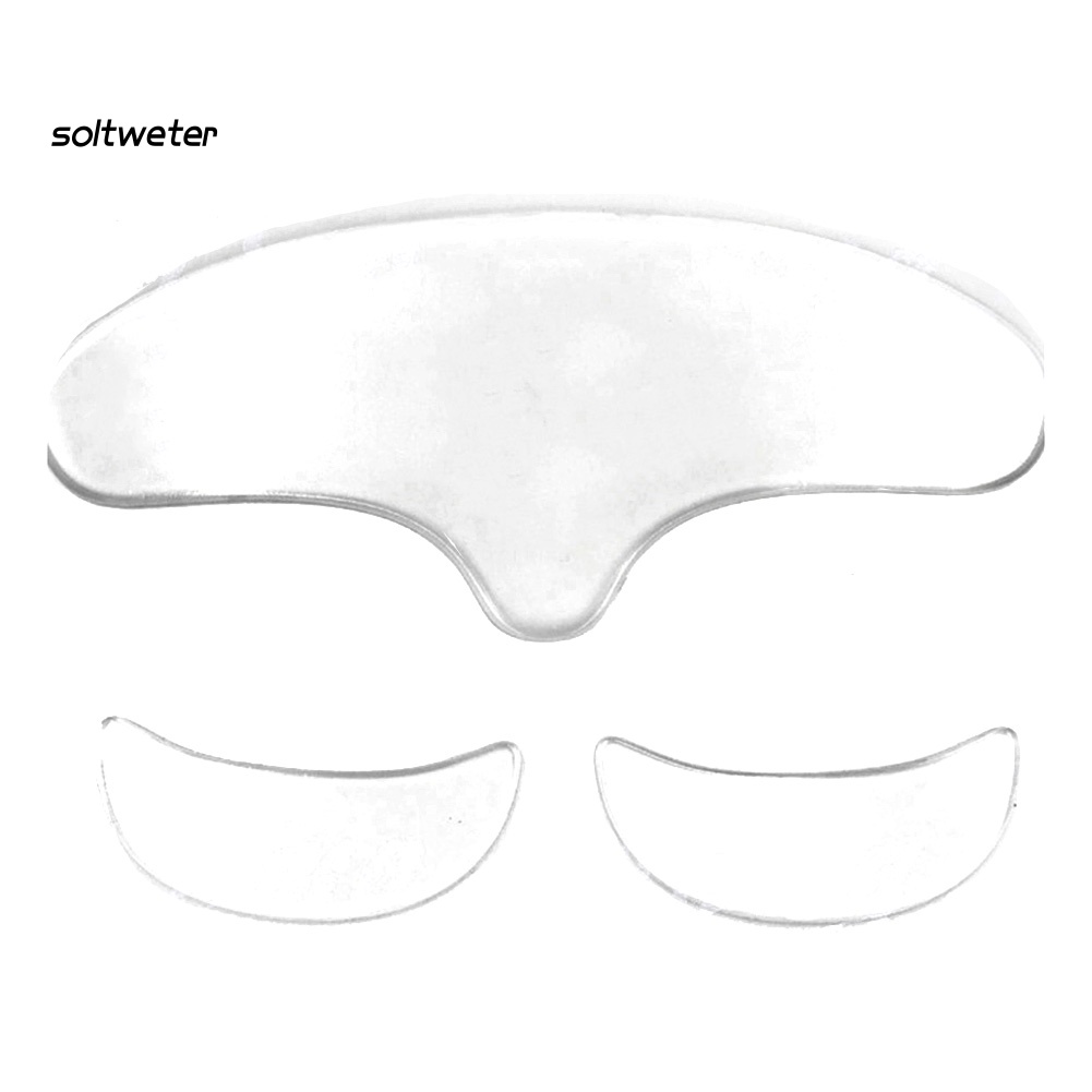 Set 1 / 2 / 3 Miếng Silicone Dán Vùng Da Trán Chống Nếp Nhăn Có Thể Tái Sử Dụng