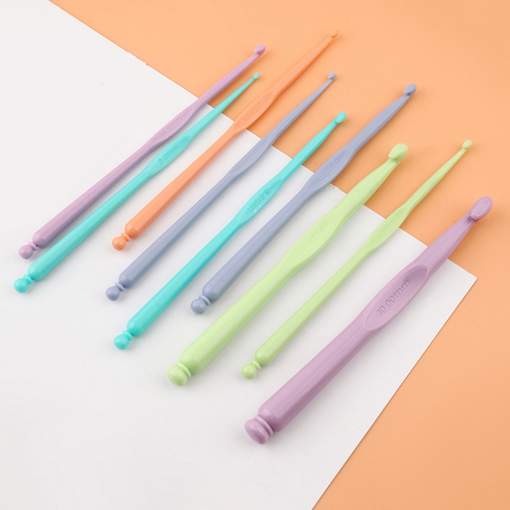 Hạnh Phúc Phụ Kiện Hạnh Phúc| Set 12 Kim Móc Len Bằng Nhựa Chuyên Dụng Cho Thợ May