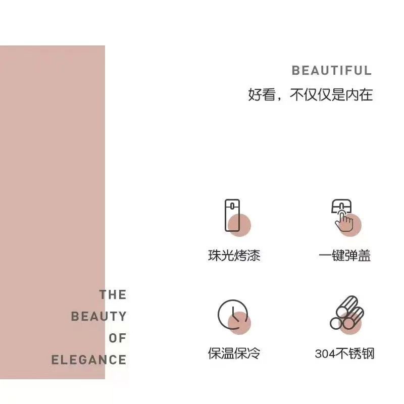 Bình Nước Giữ Nhiệt Bằng Thép Không Gỉ Họa Tiết Hoạt Hình Cậu Bé Bút Chì