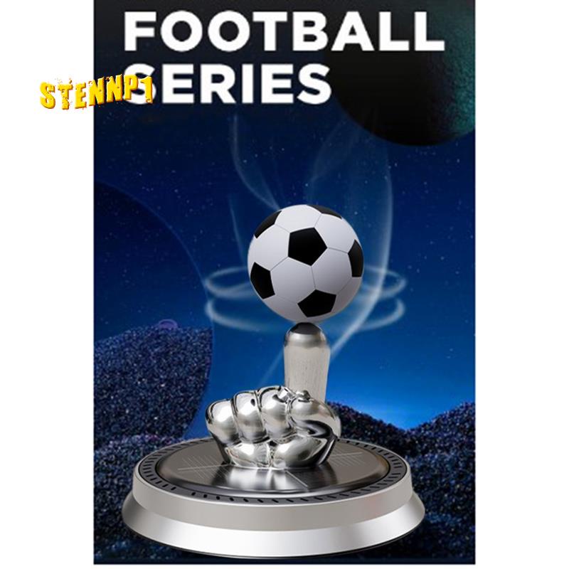 Nước Hoa Xoay Tự Động Trang Trí Nội Thất Xe Hơi Hình Quả Bóng Đá Sạc Năng Lượng Mặt Trời