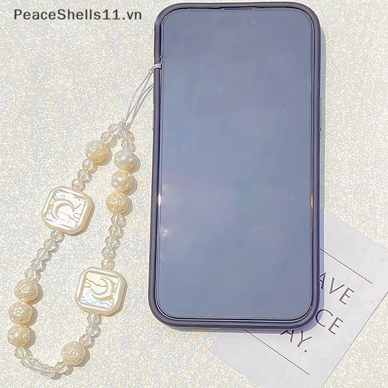 Dây Đeo Điện Thoại Acrylic Hạt Ngọc Trai Thời Trang Chống Thất Lạc Cho Nữ