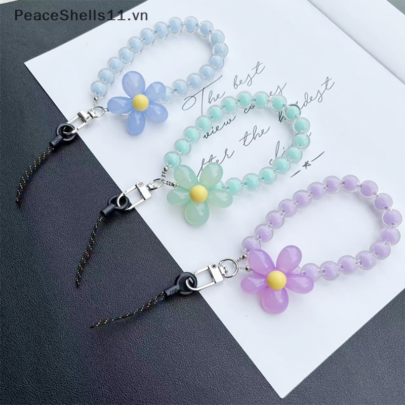 Dây Đeo Điện Thoại Họa Tiết Hoa Màu Kẹo Dễ Thương Chống Thất Lạc