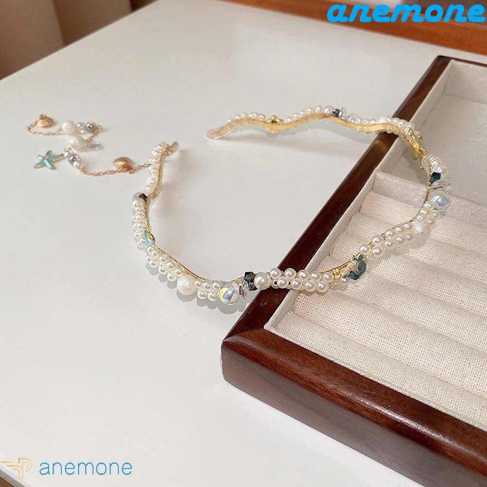 ANEMONE Cài Tóc Đính Hoa Và Vỏ Sò Sang Trọng Cho Nữ