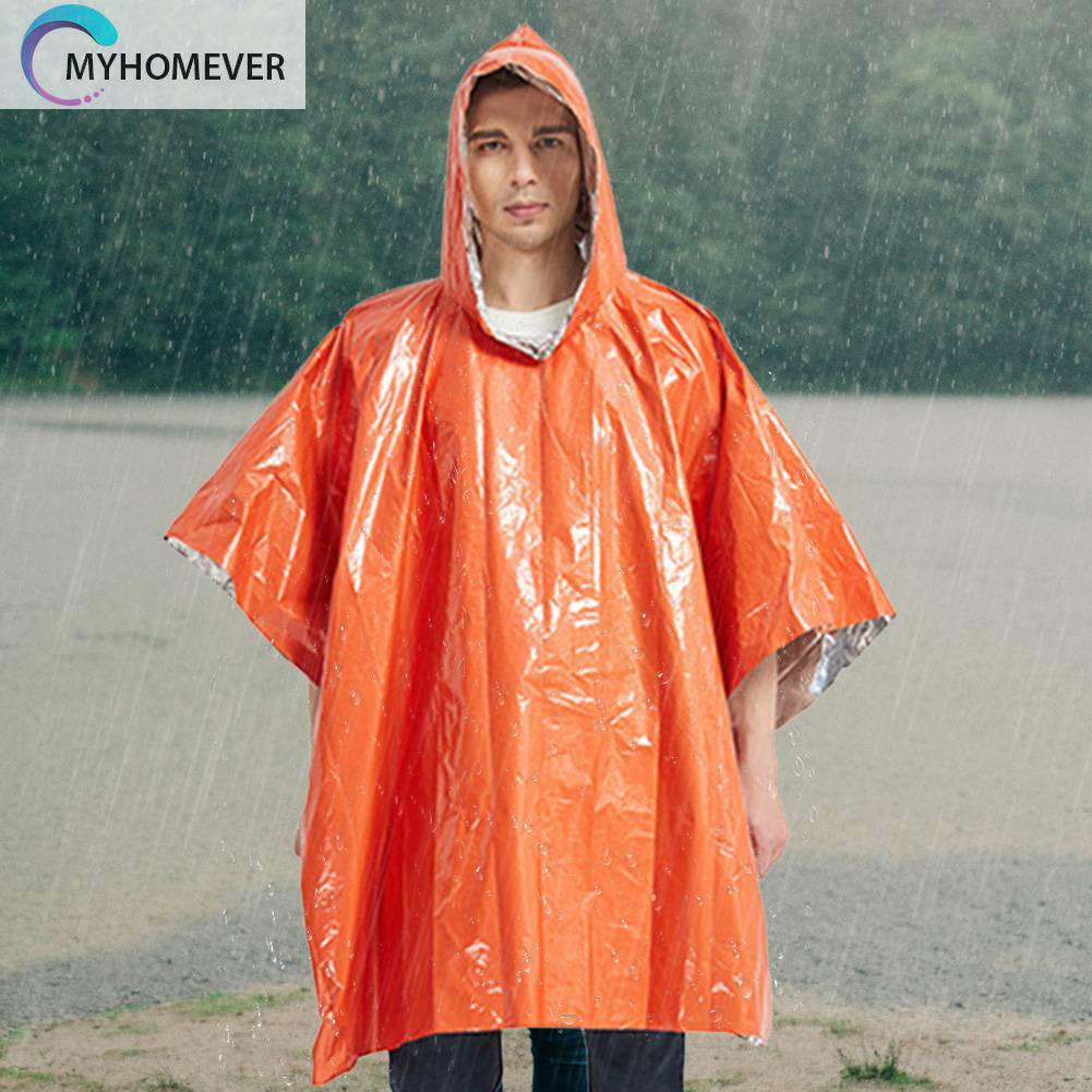Áo Mưa Khẩn Cấp Bằng Màng Nhôm Đa Năng Tiện Dụng Cho Người Lớn
