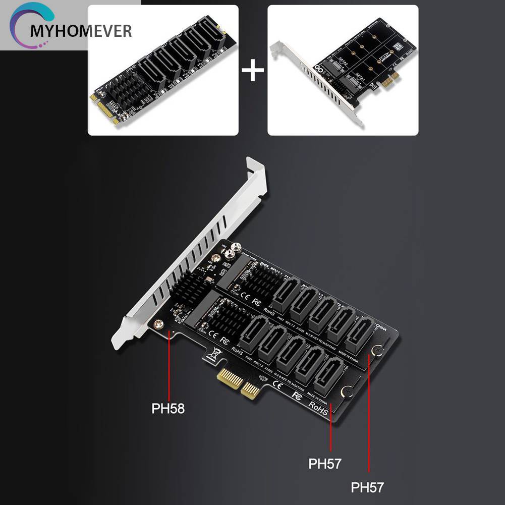 Cáp ChuyểN ĐổI M.2 NGFF B-Key Sata Sang SATA3 6Gbps JM575 Chipset