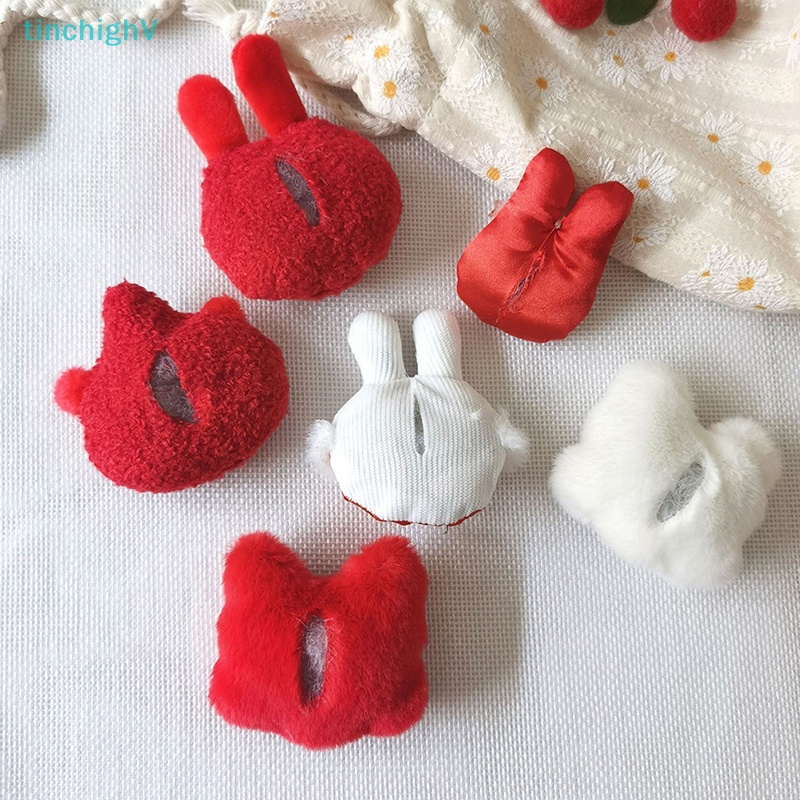 [TinchighV] Cài Áo / Mũ / Khăn Quàng Cổ Hình Sư Tử / Thỏ Nhồi Bông Hoạt Hình DIY