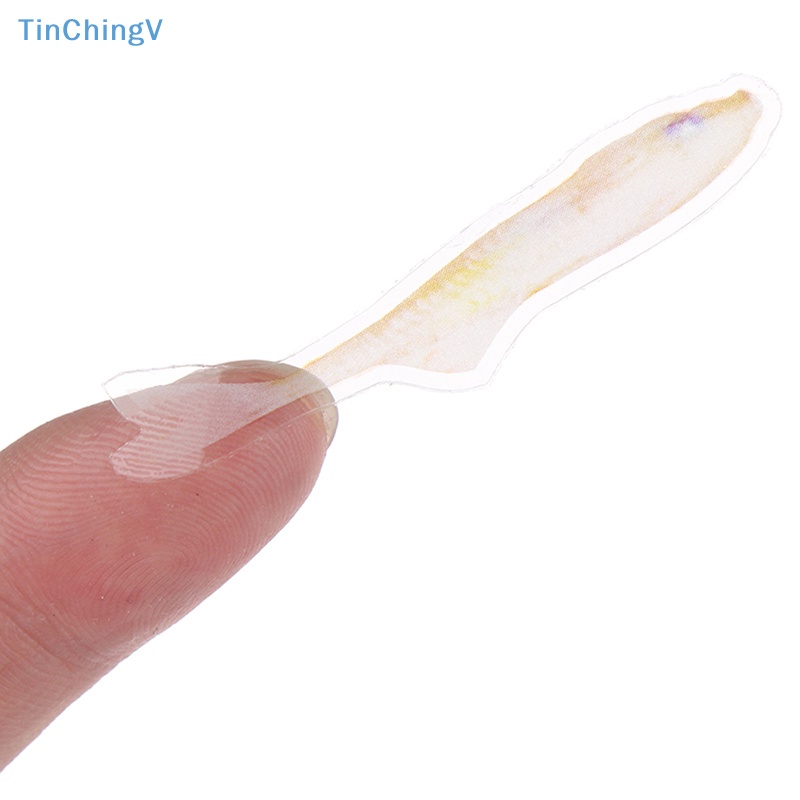 Bộ 10 Miếng Dán Hình Cá Vàng 3D Bằng Nhựa Resin Trong Suốt DIY [Mới] [Mới]