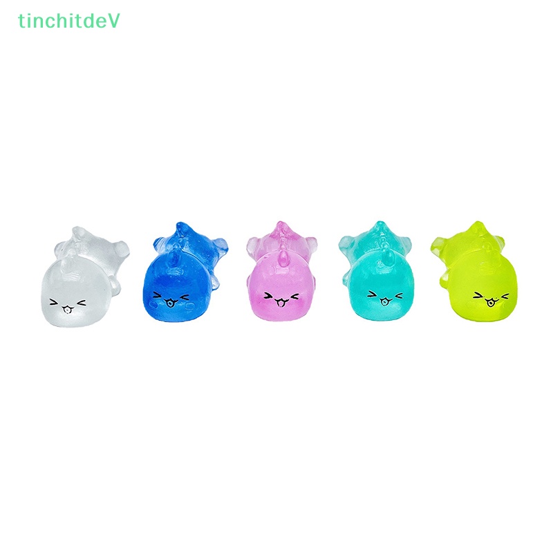 Bộ 2 Móc Khóa Hình Rồng Sữa Dạ Quang Mini Bằng Nhựa Resin DIY