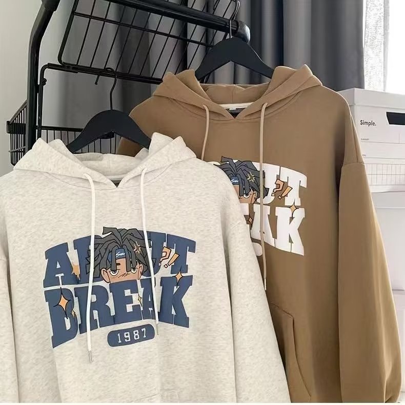 Asrv Áo Nỉ Hoodie Dáng Rộng In Hình Trẻ Trung Hợp Thời Trang Cho Nam