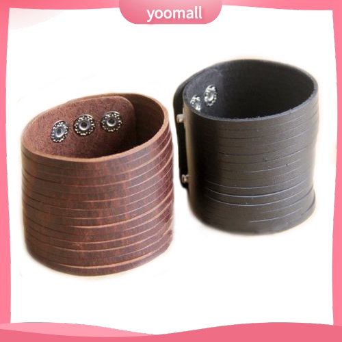 Vòng Tay Giả Da Nhiều Lớp Thời Trang Cho Nam Nữ