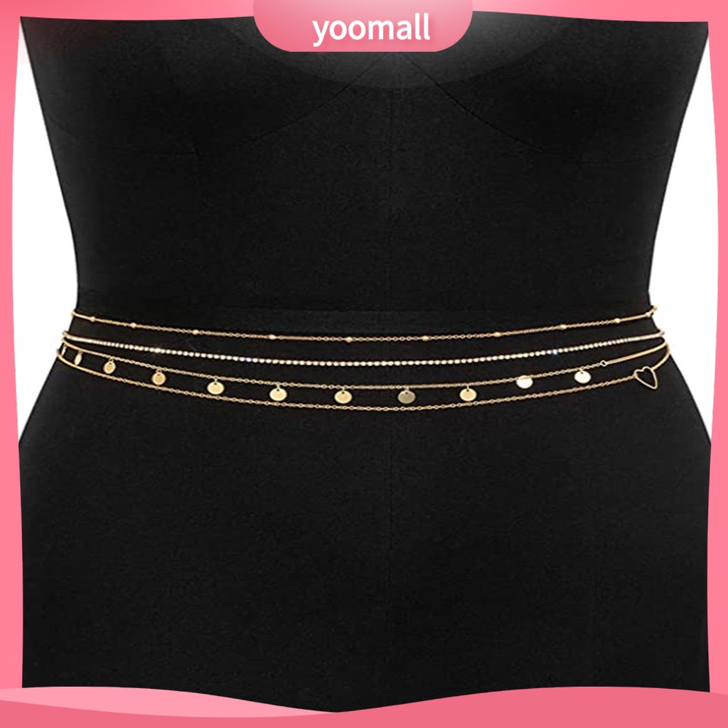 Set 4 Dây Xích Đeo Hông Bốn Lớp Thời Trang Quyến Rũ