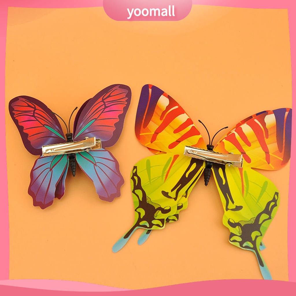 Set 12 Kẹp Tóc Hình Bướm Phong Cách Bohemia Chống Gỉ Dành Cho Đi Biển