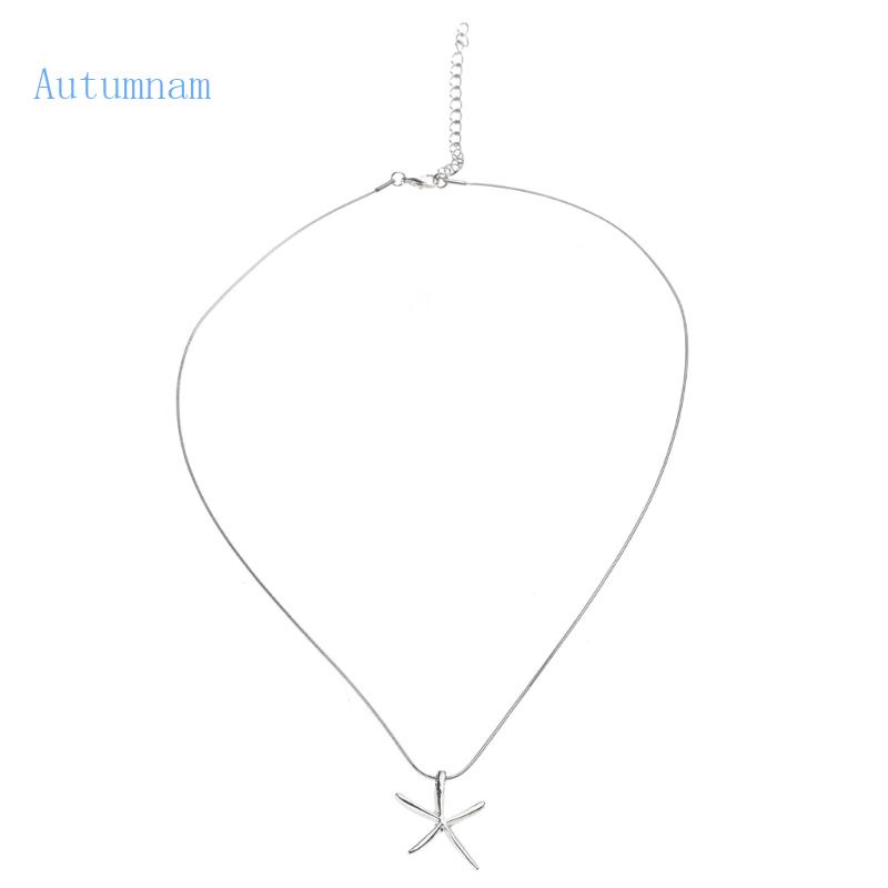 Dây Chuyền Mặt Hình Sao Biển Phong Cách Hàn Quốc Đơn Giản Cho Nữ