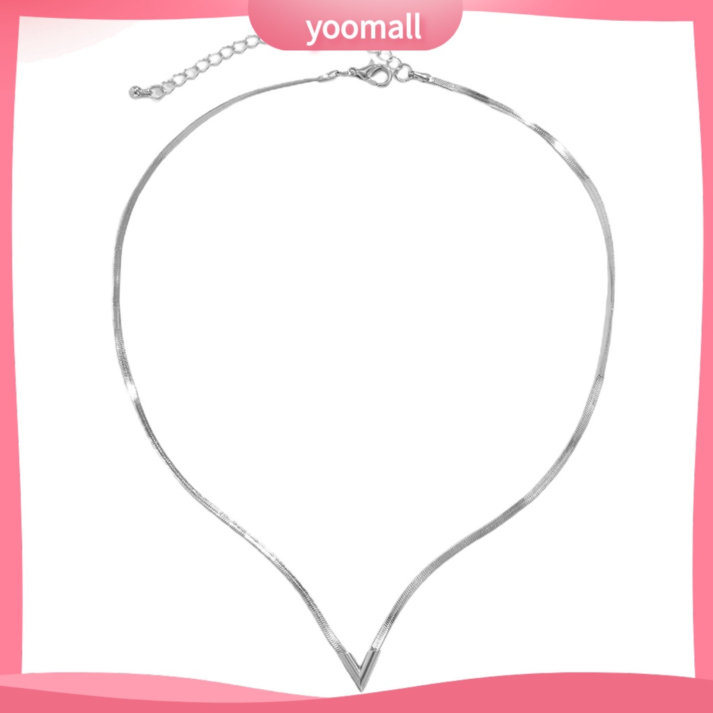 Vòng Cổ Choker Nối Dài Mặt Chữ V Có Thể Điều Chỉnh Cho Nam