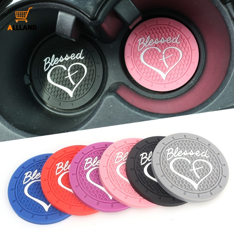 Đệm Lót Cốc Bằng PVC Bền Không Trơn In Chữ Nhiều Màu Sắc