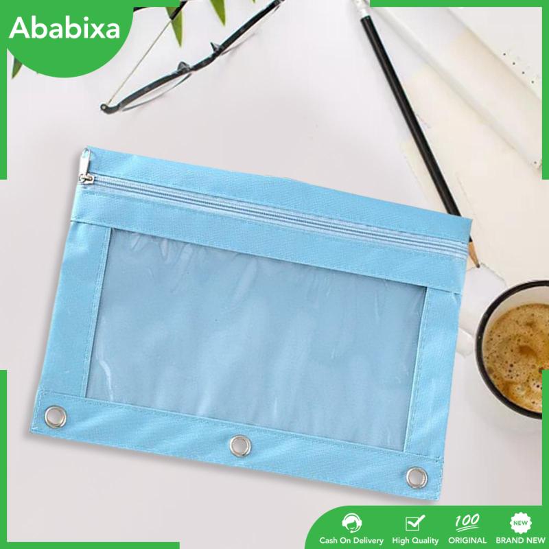 Pen Bag Binder Pencil Pouch Lightweight Cosmetic Bag Office Stationery Organizer Pencil Bags for Boys and Girls Children Teen Birthday Gifts