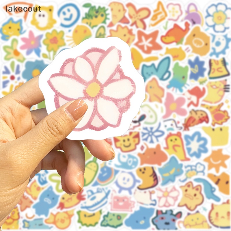 Bộ 100 Nhãn Dán Graffiti Nhiều Màu Sắc Dễ Thương Chống Thấm Nước Trang Trí Vali / Laptop / Vali / Ly Nước