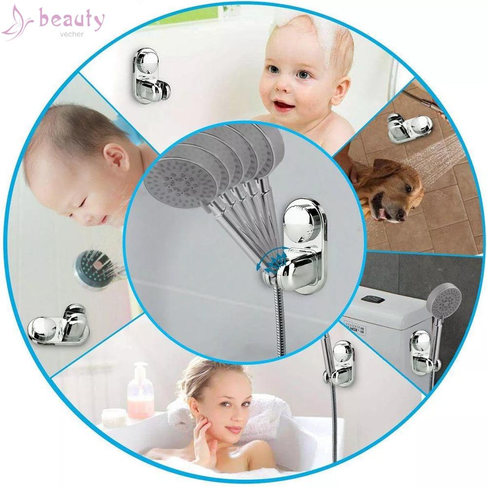 Giá Đỡ Vòi Hoa Sen Màu Bạc Tiện Dụng Cho Nhà Tắm