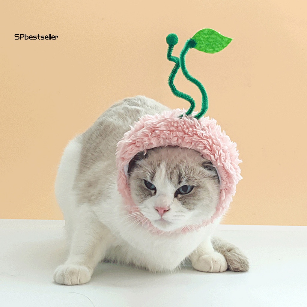 Băng Đô Cài Tóc Hình Quả Đào Dễ Thương Cho Thú Cưng