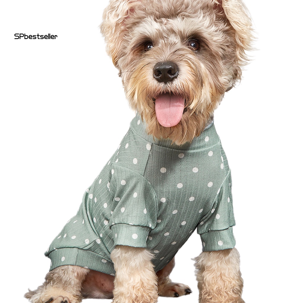 Áo Họa Tiết Chấm Bi Thoáng Khí Dễ Thương Dành Cho Thú Cưng