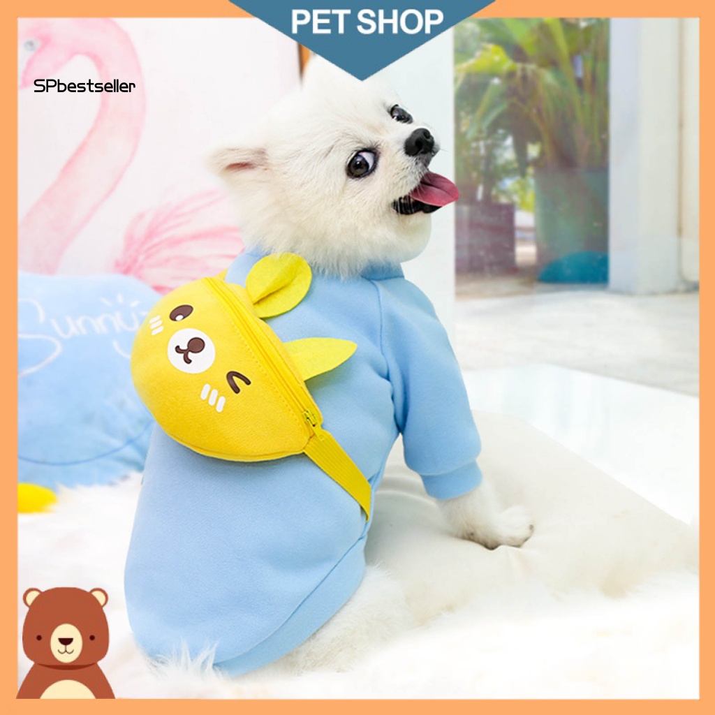 Túi Đeo Chéo Bằng Vải Nỉ Mềm Mại Họa Tiết Hoạt Hình Đáng Yêu Dành Cho Thú Cưng