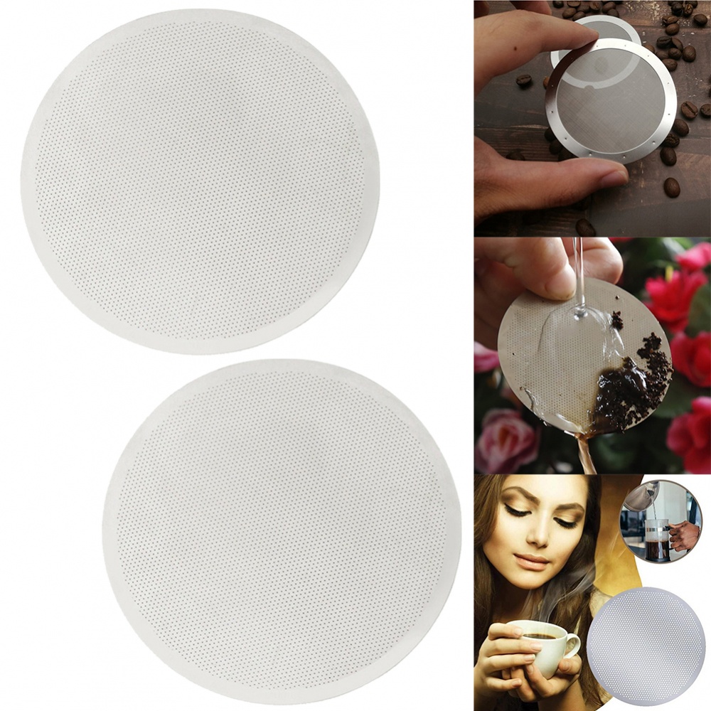 Set 2 Bộ Lọc Cà Phê Bằng Thép Không Gỉ 61mm