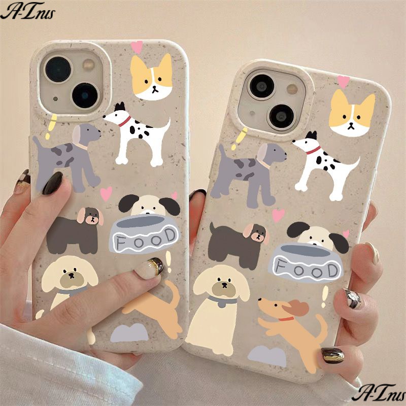 Ốp Điện Thoại Mềm Chống Sốc In Hình Chú Cún Đơn Giản Cho Iphone 11 12 14Promax 137 8 PRDI