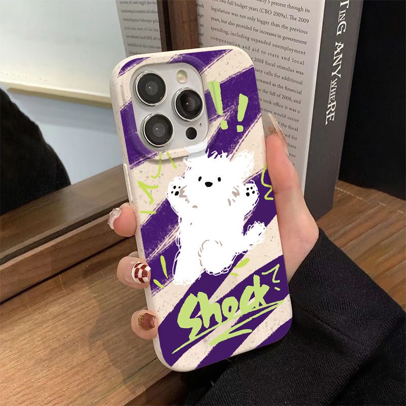 Ốp Điện Thoại Mềm Chống Sốc In Hình Chú Chó 11713max 8p iPhone12 14pro QZN8