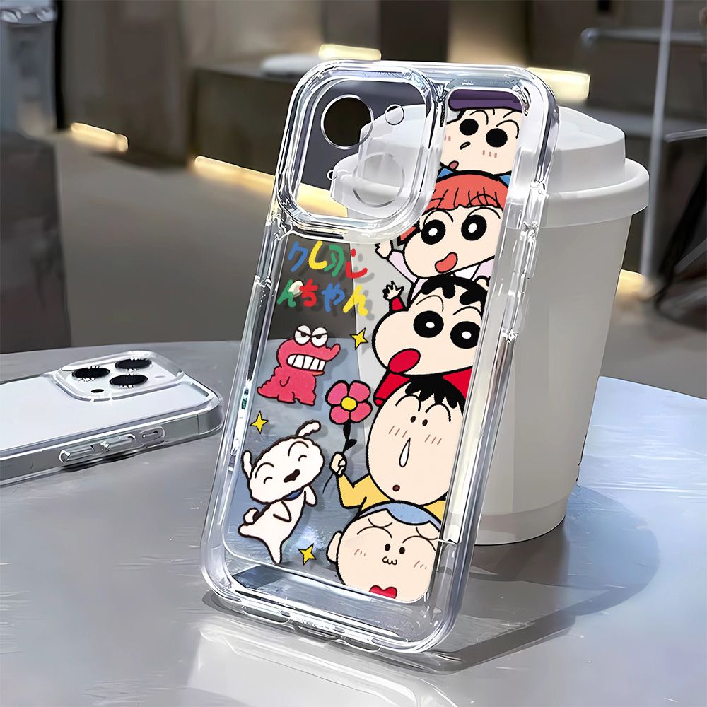 Ốp Điện Thoại Mềm Chống Sốc In Hình Khủng Long Shin-Chan Cho Iphone 8 Iphone 14 Pro Max 12 11 13 Plus 7 NLTB