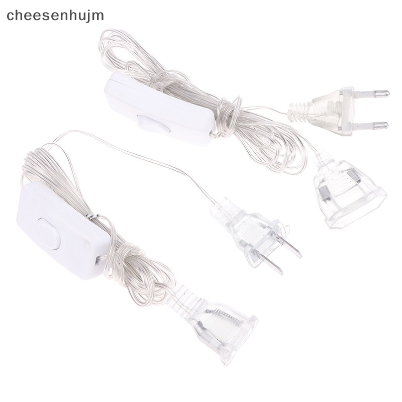 1 Dây Nối Dài 3M Phích Cắm EU / US Cho Đèn Led Trang Trí
