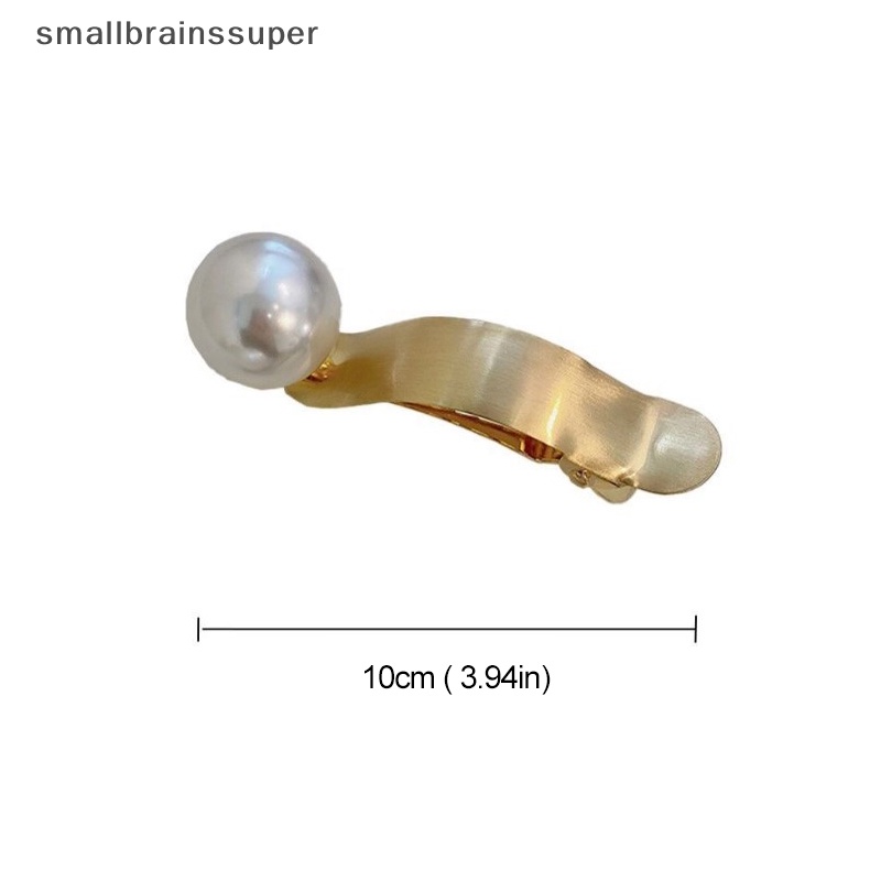 Kẹp Tóc Nhỏ Bằng Kim Loại Đính Ngọc Trai Thời Trang SBS